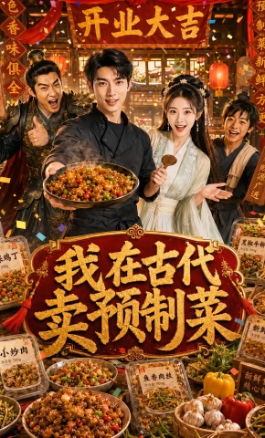 短剧《我在古代卖预制菜》海报