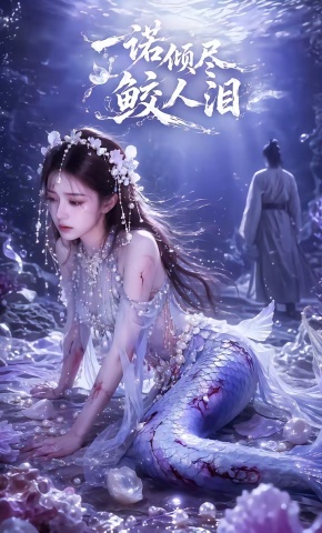 短剧《一诺倾尽鲛人泪》海报