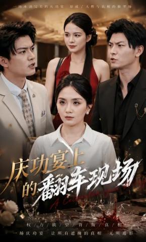 短剧《庆功宴上的翻车现场》海报