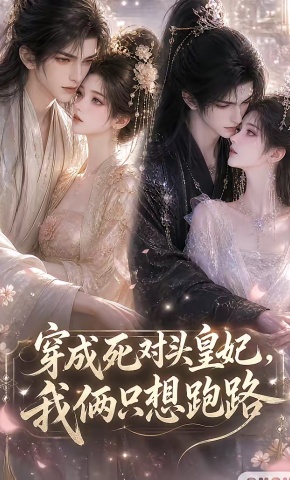 短剧《穿成死对头皇妃，我俩只想跑路》海报