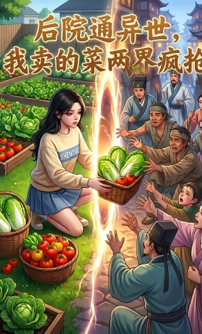 短剧《后院通异世，我卖的菜两界疯抢》海报