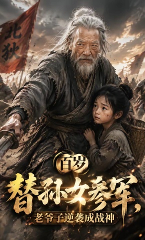 短剧《百岁替孙女参军，老爷子逆袭成战神》海报
