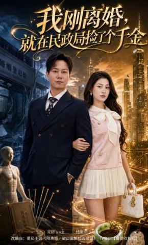短剧《我刚离婚，就在民政局捡了个千金》海报