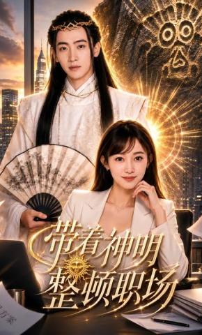短剧《带着神明整顿职场》海报