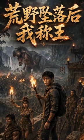 短剧《荒野坠落后我称王》海报