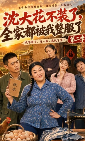 短剧《沈大花不装了，全家都被我整服了第二季》海报