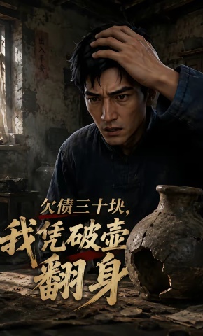 短剧《欠债三十块，我凭破壶翻身》海报