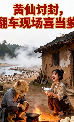 短剧《黄仙讨封，翻车现场喜当爹》海报
