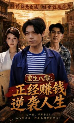 短剧《重生八零：正经赚钱逆袭人生》海报