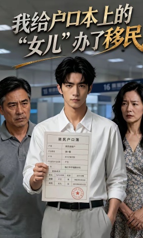 短剧《我给户口本上的 “女儿” 办了移民》海报