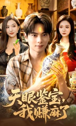短剧《天眼鉴宝，我赚麻了》海报