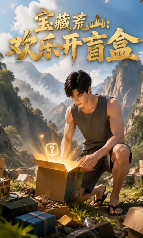 短剧《宝藏荒山：欢乐开盲盒》海报