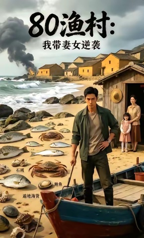 短剧《80渔村：我带妻女逆袭》海报