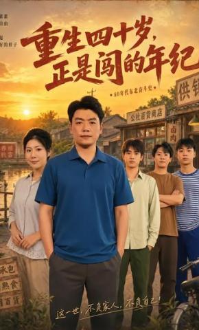 短剧《重生四十岁，正是闯的年纪》海报