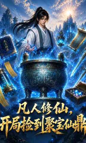 短剧《凡人修仙开局捡到聚宝仙鼎》海报