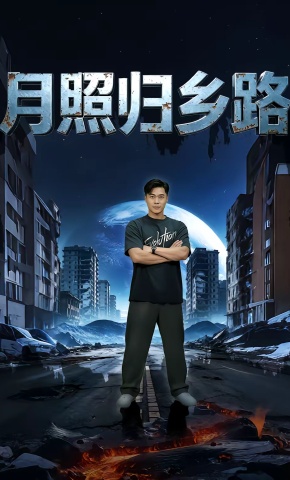 短剧《月照归乡路》海报