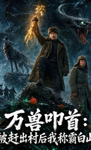 短剧《万兽叩首：被赶出村后我称霸白山》海报