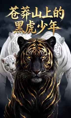 短剧《苍莽山上的黑虎少年》海报