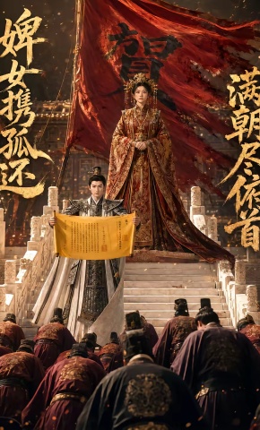 短剧《婢女携孤还，满朝尽俯首》海报