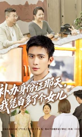 短剧《补办身份证那天，我凭白多了个女儿》海报