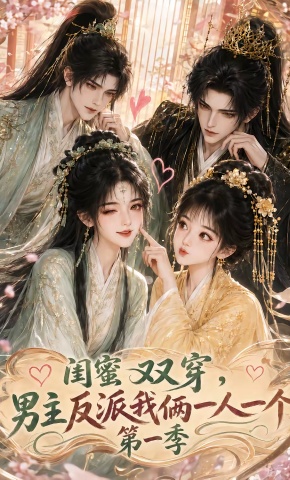 短剧《闺蜜双穿，男主反派我俩一人一个第一季》海报