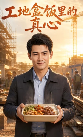 短剧《工地盒饭里的真心》海报