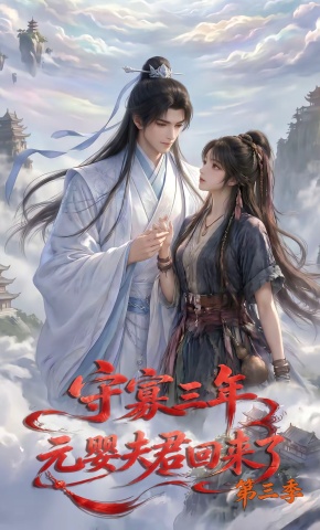 短剧《守寡三年，元婴夫君回来了第三季》海报