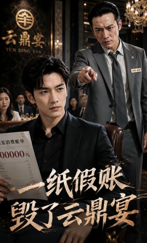 短剧《一纸假账，毁了云鼎宴》海报