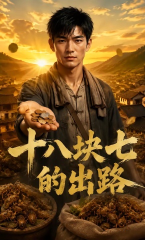 短剧《十八块七的出路》海报