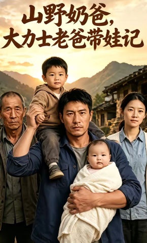 短剧《山野奶爸，大力士老爸带娃记》海报