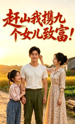 短剧《赶山我携九个女儿致富！》海报