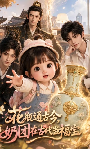 短剧《花瓶通古今：奶团在古代当福宝》海报